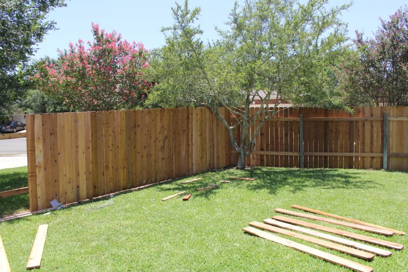 Restored Wooden Fence