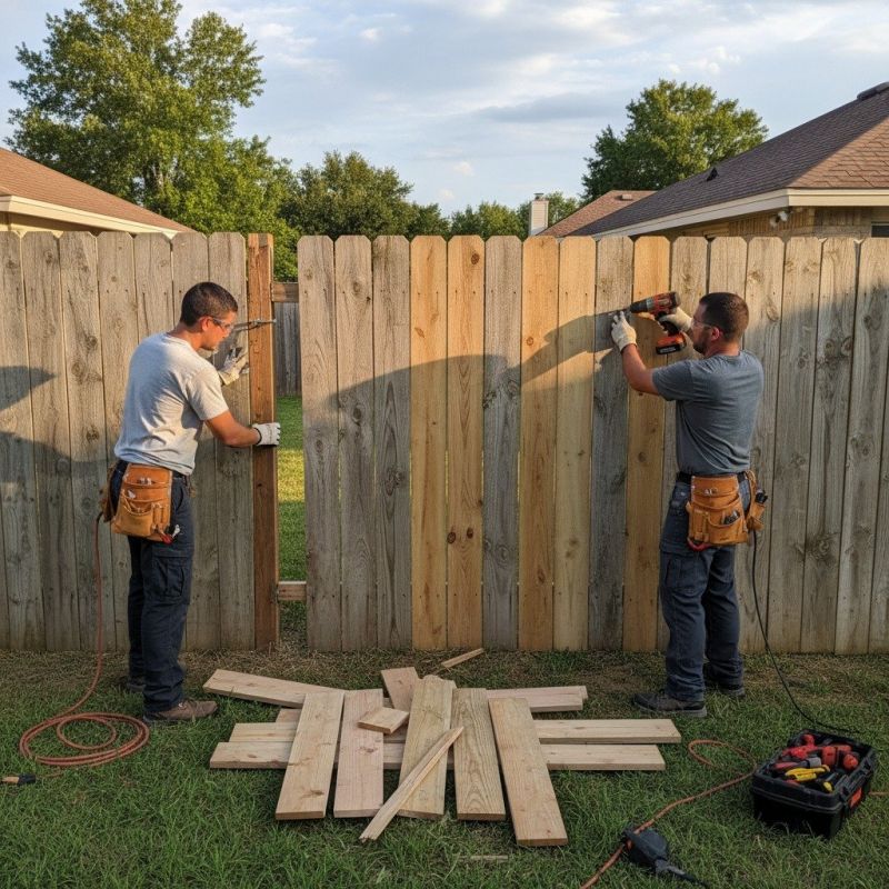 Local Fence Repair pros at work